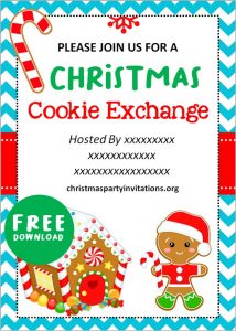 Free Printable Christmas Open House Invitations Templates 🏠