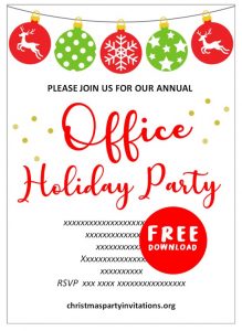 Christmas Party Invitations 