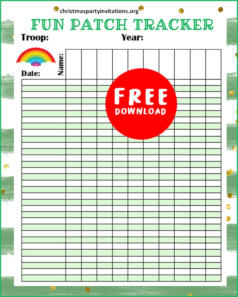 girl scout Fun Patch Tracker