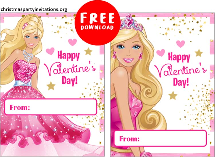 Barbie Valentine's Day Cards Free Download