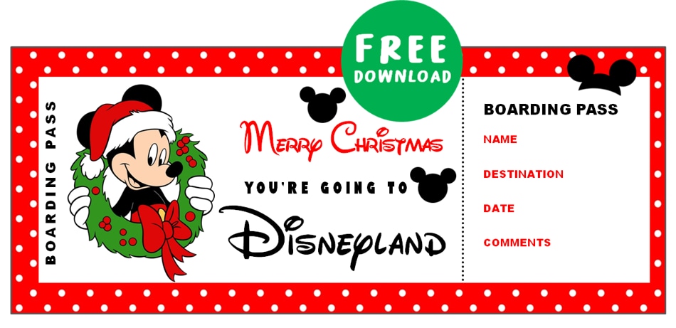 disneyland gift certificate free printable